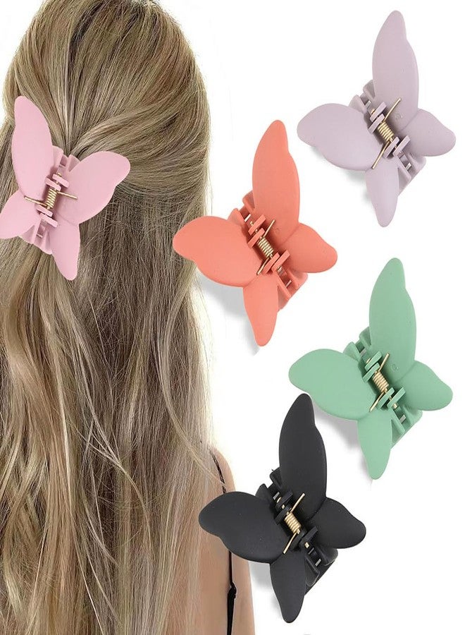 ALIMITOPIA Butterfly Hair Claw Clip Non Slip Matte Hairpin Barrette Headdress Bobby Pins Headwear Hair Jaw Clamp Clip Accessories for Women Girl Thick Thin Hair(Medium 2.7 inches;9pcs) - Image 5